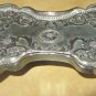VINTAGE KEYSTONEWARE SILVER PLATED 3 PC SUGAR & CREAMER TRAY/CADDY CERTIFICATE