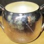 VINTAGE KEYSTONEWARE SILVER PLATED 3 PC SUGAR & CREAMER TRAY/CADDY CERTIFICATE