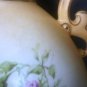 ANTIQUE PORCELAIN AMPHORA PITCHER TURN-TEPLITZ ROSES EDGE GOLD HANDPAINTED