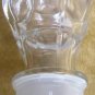 VINTAGE CLEAR GLASS ANCHOR HOCKING WEXFORD DECANTER HEXAGONAL ART DECO BUBBLE