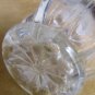VINTAGE CLEAR GLASS ANCHOR HOCKING WEXFORD DECANTER HEXAGONAL ART DECO BUBBLE