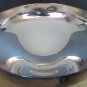VINTAGE SILVERPLATE VALERO SPAIN DESERT DISH CHAMPAGNE PLASTIC LINER SET OF 8