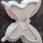 BEAUTIFUL VINTAGE VANITY BATHROOM SET SHELL SOAP DISH & BUTERFLY PIN RING JAPAN