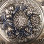 BEAUTIFUL ENGLAND TIN HANDHAMMERED DECORATIVE PLATE 12" FRUITS DESIGN WALL