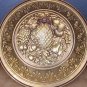 BEAUTIFUL ENGLAND TIN HANDHAMMERED DECORATIVE PLATE 12" FRUITS DESIGN WALL