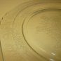 VINTAGE CLEAR DEPRESSION GLASS CONVOLUTED FLORAL SANDWICH DINNER PLATE