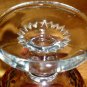 VINTAGE INDIANA FLASHED RUBY RED CROWN THUMB PINK CORDIAL GLASS GOBLET