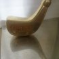 STAINLESS STEEL & BRASS GOLF CLUB BOOK ENDS SET OF 2