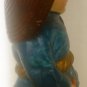 VINTAGE ASIAN GIRL FIGURINE IN BLUE OCCUPIED JAPAN
