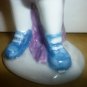 VINTAGE EUROPEAN PORCELAIN FIGURINE GIRL W BACKPACK & BOOK 'FIRST DAY OF SCHOOL'