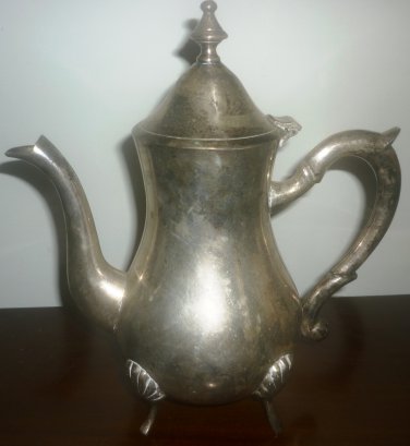 GORGEOUS SILVERPLATED TEA/COFFEE POT SILVERPLATED INTERNATIONAL COMPANY INDIA