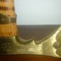 VINTAGE DECORATIVE WOOD HANDLE MOUNTAIN SHERPA BRASS BRONZE AX PICK WALKING CANE