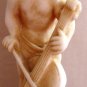 VINTAGE G.RUGGERI ANGEL ALABASTER CUPID ANGEL FIGURINE PLAYING VIOLA 6" ITALY