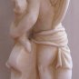 VINTAGE G.RUGGERI ANGEL ALABASTER CUPID ANGEL FIGURINE PLAYING VIOLA 6" ITALY