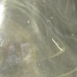 VINTAGE CLEAR CRYSTAL GLASS DECANTER DIAMOND CUT BALL STOPPER