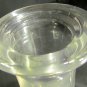 VINTAGE CLEAR CRYSTAL GLASS DECANTER DIAMOND CUT BALL STOPPER