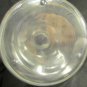 VINTAGE CLEAR CRYSTAL GLASS DECANTER DIAMOND CUT BALL STOPPER