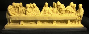 VINTAGE ALABASTER JESUS LAST SUPPER SANTINI CHRISTIANITY RELIGIOUS FIGURINE ITALY