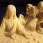 VINTAGE ALABASTER JESUS LAST SUPPER SANTINI CHRISTIANITY RELIGIOUS FIGURINE ITALY
