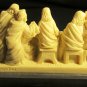 VINTAGE ALABASTER JESUS LAST SUPPER SANTINI CHRISTIANITY RELIGIOUS FIGURINE ITALY