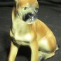 CHARMING PORCELAIN BOXER DOG & PUPPY SET OF 2 FIGURINES