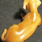 VINTAGE PAINTED CERAMIC MINIATURE FIGURINE DACHSHUND DOG REPAIRED