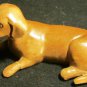 VINTAGE PAINTED CERAMIC MINIATURE FIGURINE DACHSHUND DOG REPAIRED