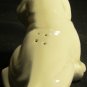 VINTAGE WHITE PORCELAIN POTPOURRI POMANDER DOG FIGURINE VILLAGE BATH EXECUTIVE