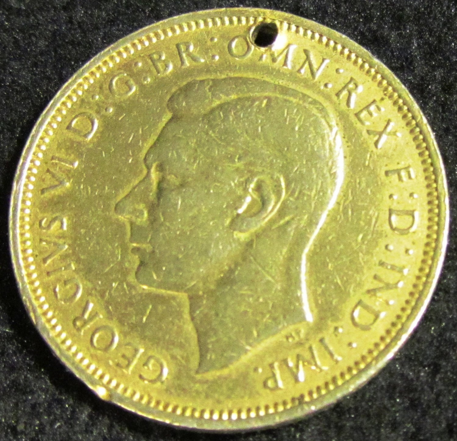 1944 GEORGE VI HALF PENNY COLLECTABLE COIN