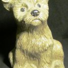 CUTE PAINTED CERAMIC PUPPY DOG FIGURINE