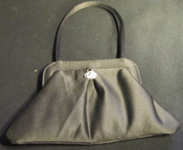 BEAUTIFUL SATIN EVENING MINIATURE PURSE BAG BY VANESSA JEWELED DECORATION