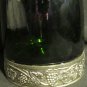 GREEN GLASS WINE BOTTLE DECANTER PEWTER ACCESSORIES SEGURA VIUDAS SPAIN 75 CL