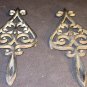 VINTAGE CAST IRON J.Z.H. LEAF DESIGN TRIVET HOT PLATE WALL DECOR SET OF 2