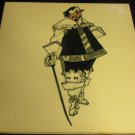 VINTAGE PORCELAIN P.T.& P 'RAMONA' DECORATIVE TILE KING CHRISTIAN IV 1588-1648