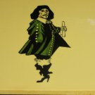 VINTAGE PORCELAIN P.T.& P 'RAMONA' DECORATIVE TILE KING FREDERIK III