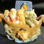 MINIATURE HARD RESIN NOAH'S ARK FIGURINE TOY ANIMALS