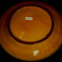 ANTIQUE PLATE FRENCH POTTERY GLAZED CERAMIC HANDPAINTED WOMAN FRANCE