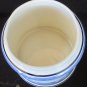 VINTAGE ORIGINAL DELFT BLOOMING ONION SALT CERAMIC CANISTER SIGNED