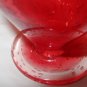 ORANGE RED BUBBLE GLASS DECORATIVE BUBBLE BALLOON FIGURINE MURANO ITALY