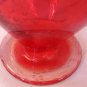 ORANGE RED BUBBLE GLASS DECORATIVE BUBBLE BALLOON FIGURINE MURANO ITALY
