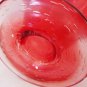 ORANGE RED BUBBLE GLASS DECORATIVE BUBBLE BALLOON FIGURINE MURANO ITALY