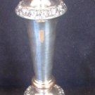 ANTIQUE SILVER SILVERPLATED ORNATE DESIGN CANDLEHOLDER IN NEED OF TLC
