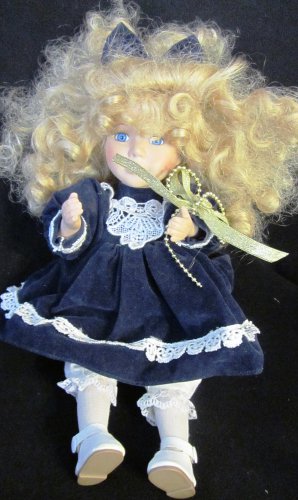 slim fit dress slacks Collector's Choice Genuine Fine Bisque Porcelain Doll – Jubilee Thrift main image 0