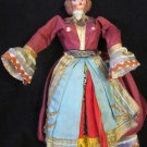VINTAGE ANTIQUE CLOTH & PLASTIC DOLL FIGURINE BALKANS TURKISH OUTFIT