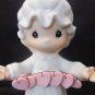ENESCO PRECIOUS MOMENTS GARLAND GIRL FIGURINE TOO MANY HEARTS E-2821 TRUMPET
