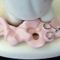 ENESCO PRECIOUS MOMENTS GARLAND GIRL FIGURINE TOO MANY HEARTS E-2821 TRUMPET