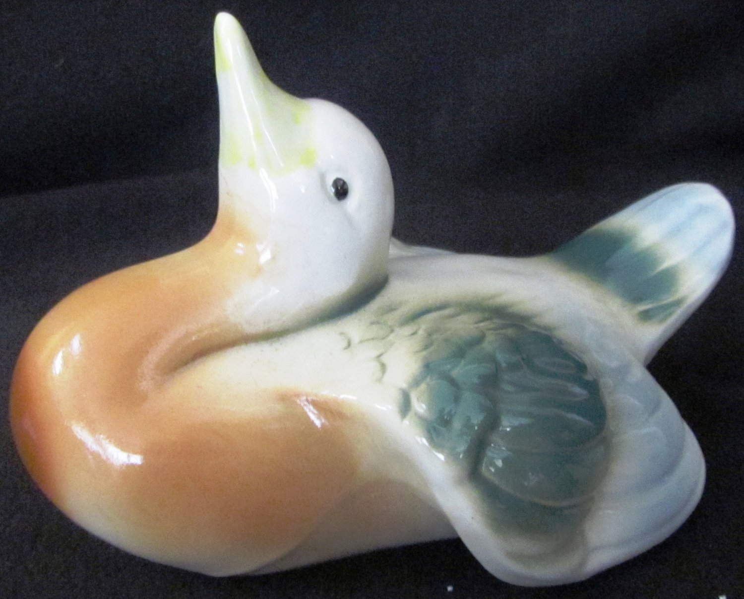 HAND PAINTED COLORFUL CERAMIC DUCK FIGURINE MADE IN BRAZIL   5370375379d04 270640b 