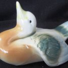 HAND PAINTED COLORFUL CERAMIC DUCK FIGURINE MADE IN BRAZIL