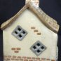 CHRISTMAS ART POTTERY VILLAGE LIGHT UP HOUSE ARTIST SIGNED MIDENE
