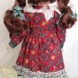 CHARMING PORCELAIN SOFT EXPRESSIONS BISQUE DOLL DRESSED AND READY FOR CHRISTMAS